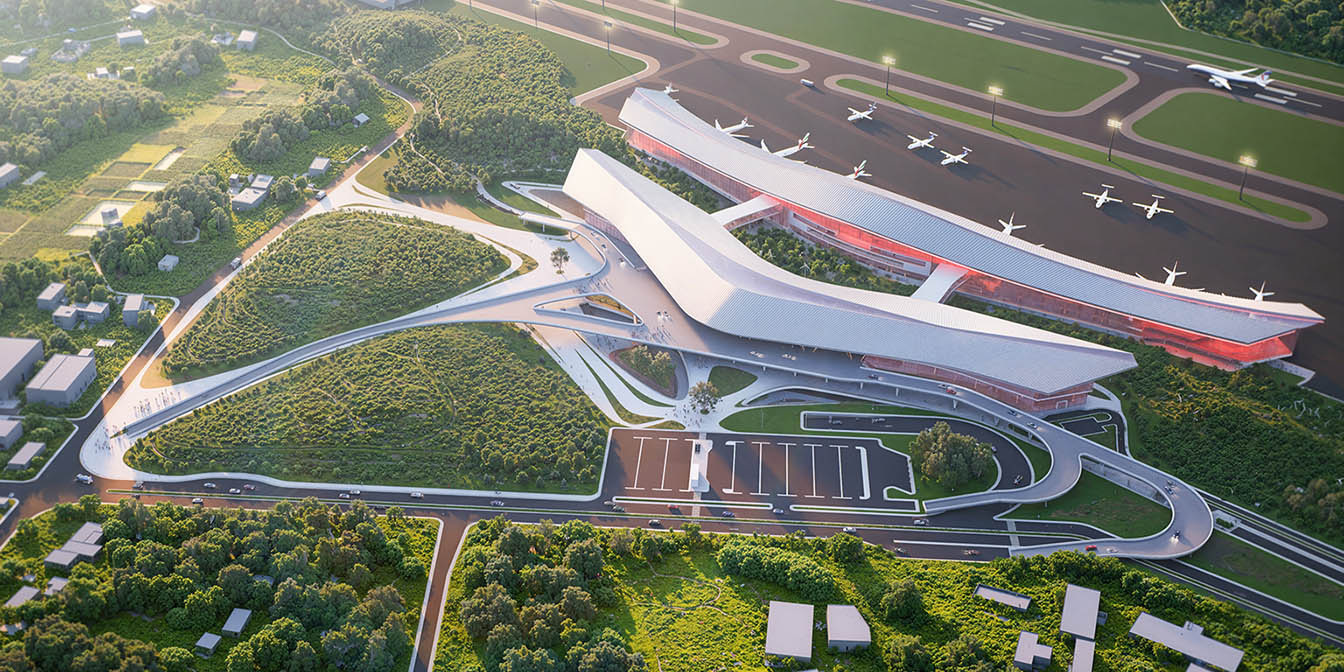 A Dialogue of Place & Passage: Osmani International Airport